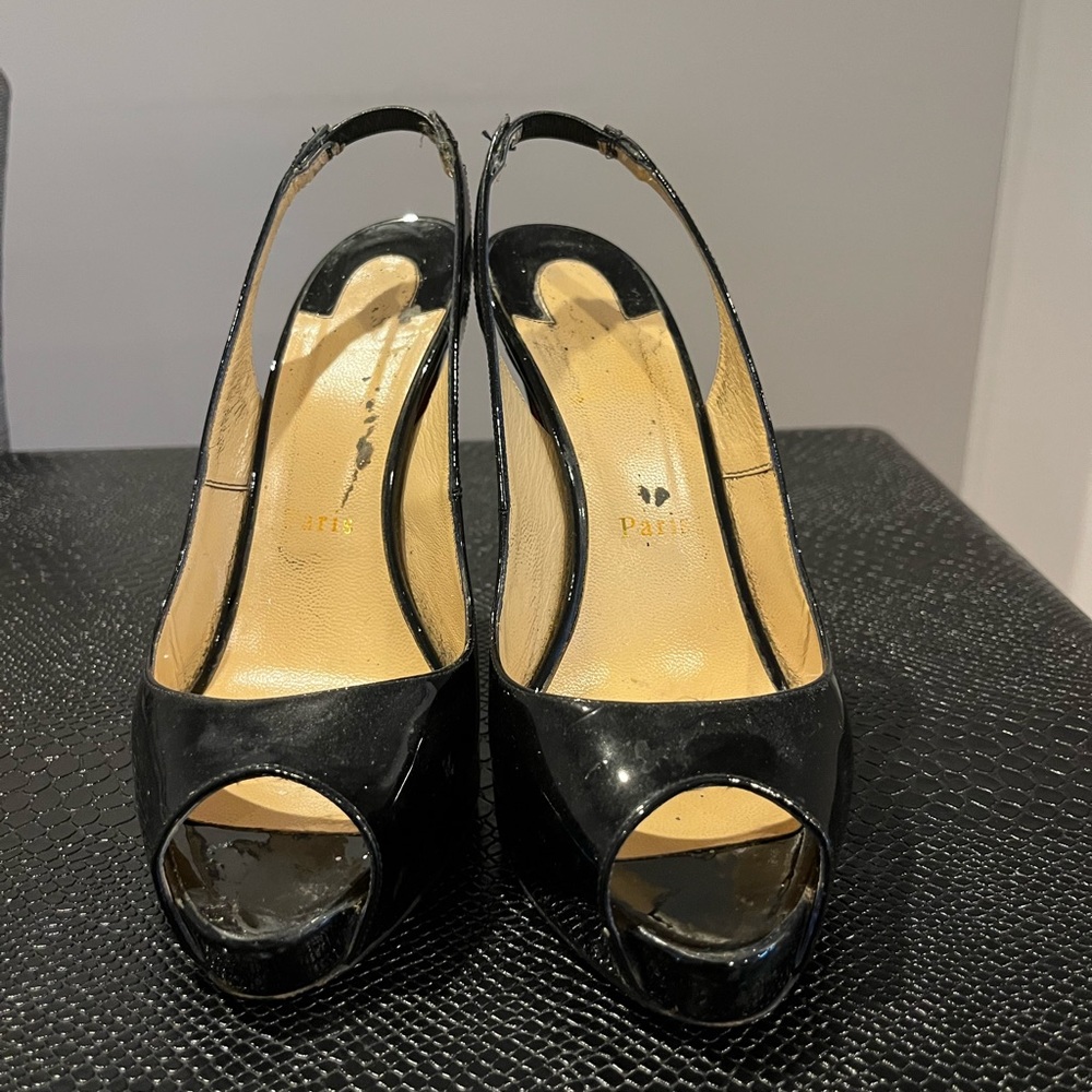 Christian Louboutin slingback heels